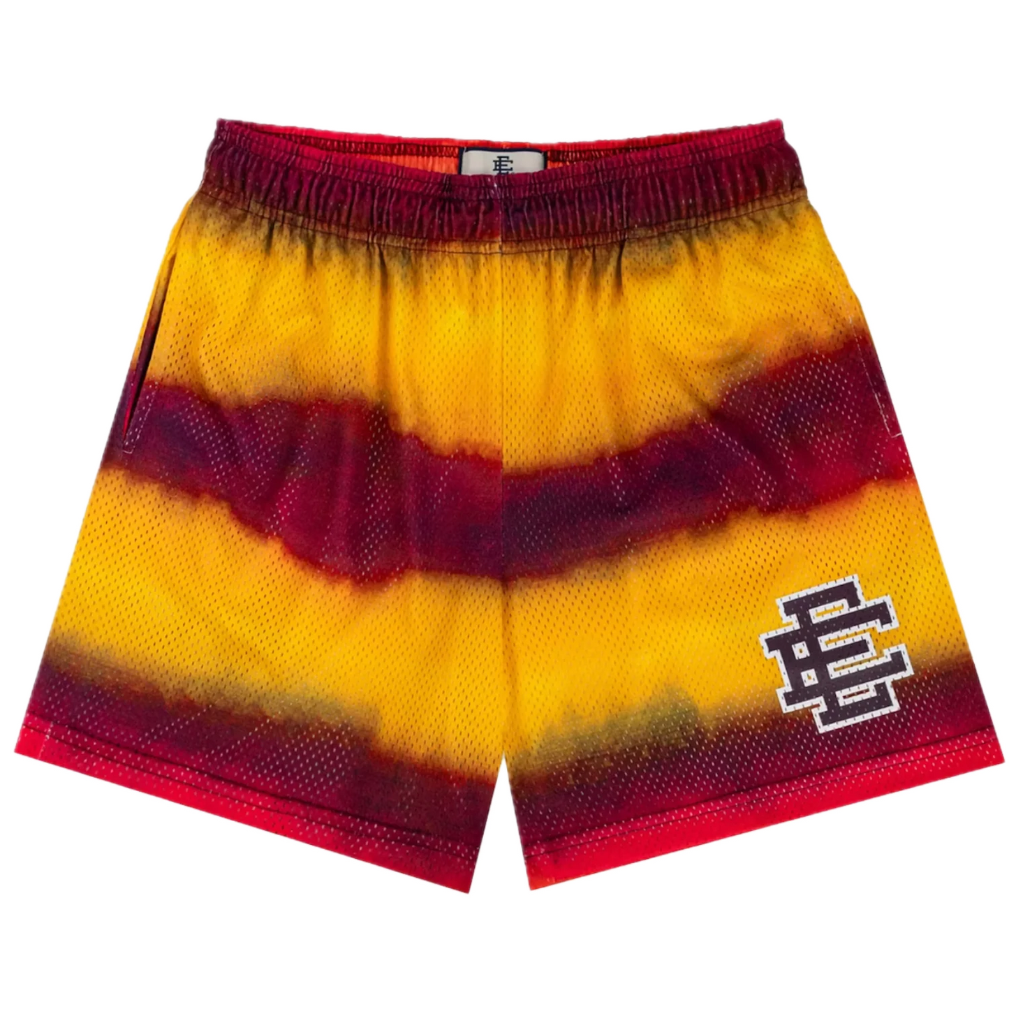 Eric Emanuel Yellow/Red Stripe Shorts