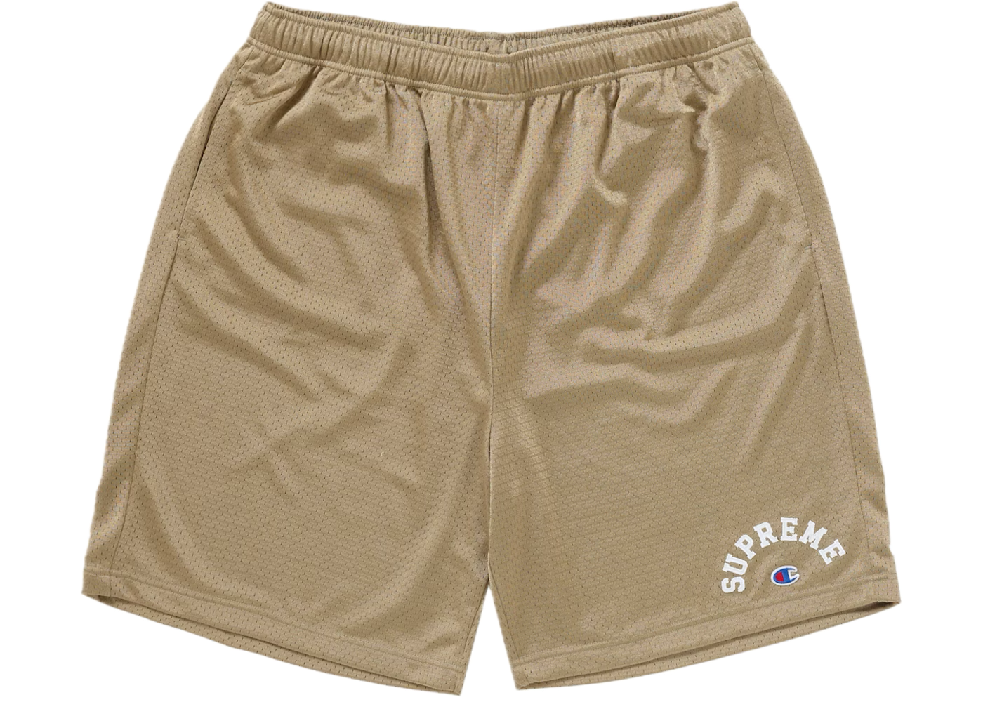 Supreme Champion Mesh Shorts Tan