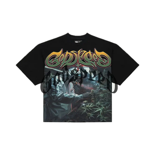 God Speed Tee Black/Green Ice Indoor