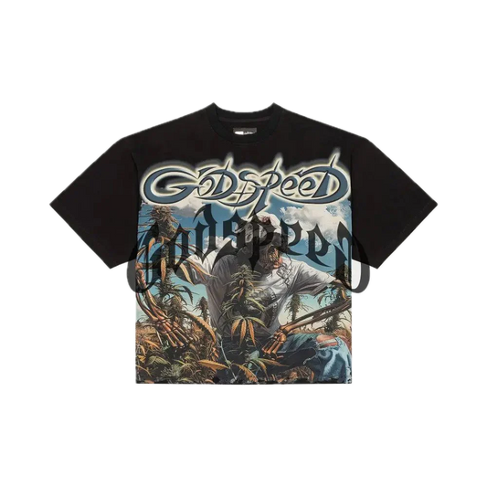 God Speed Tee Black/Blue Ice Outdoor