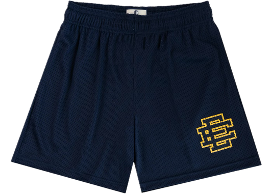 Eric Emanuel Basic Navy Blue/Yellow Shorts